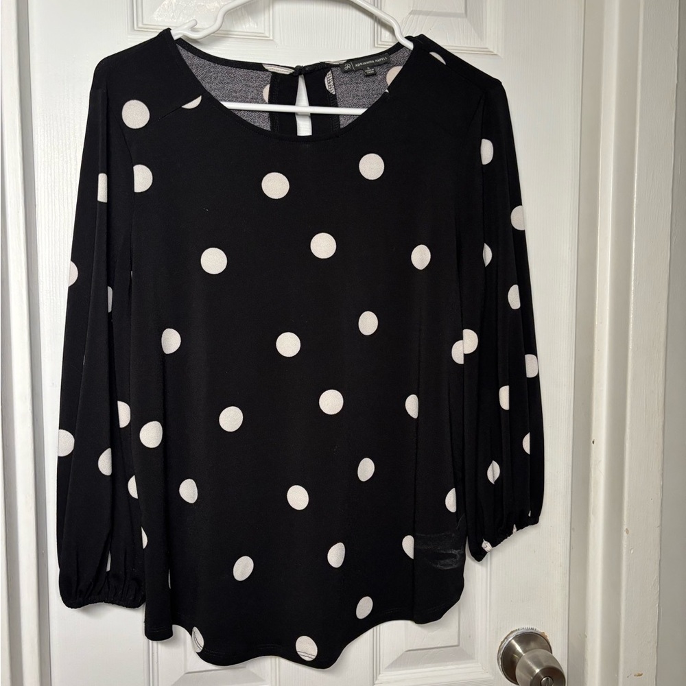 Adrianna Papell Polka Dot Women's Top
